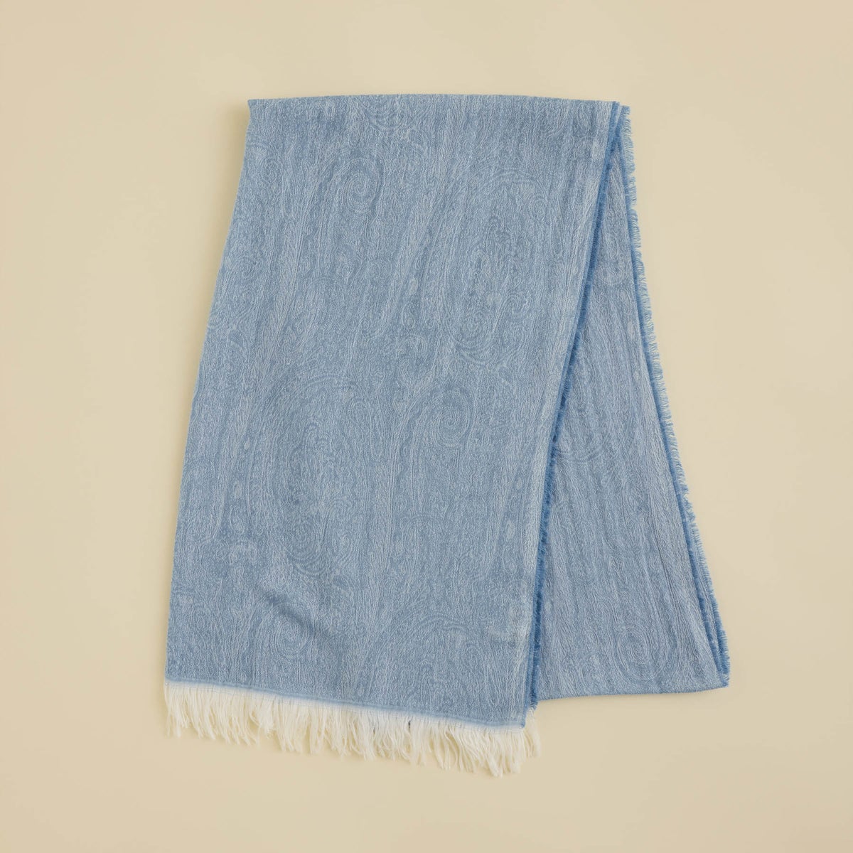  イタリア製シャンブレーソフトストールのサックスの写真