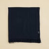日本製 エアリーコットン大判ストールのネイビーの写真