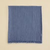 日本製 エアリーコットン大判ストールのブルーの画像