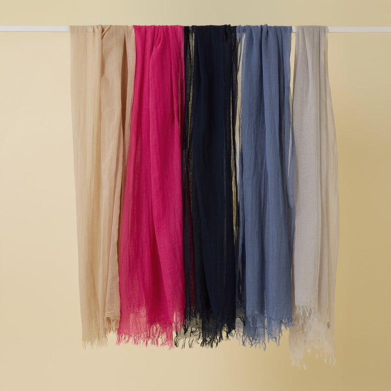 日本製 エアリーコットン大判ストールの画像