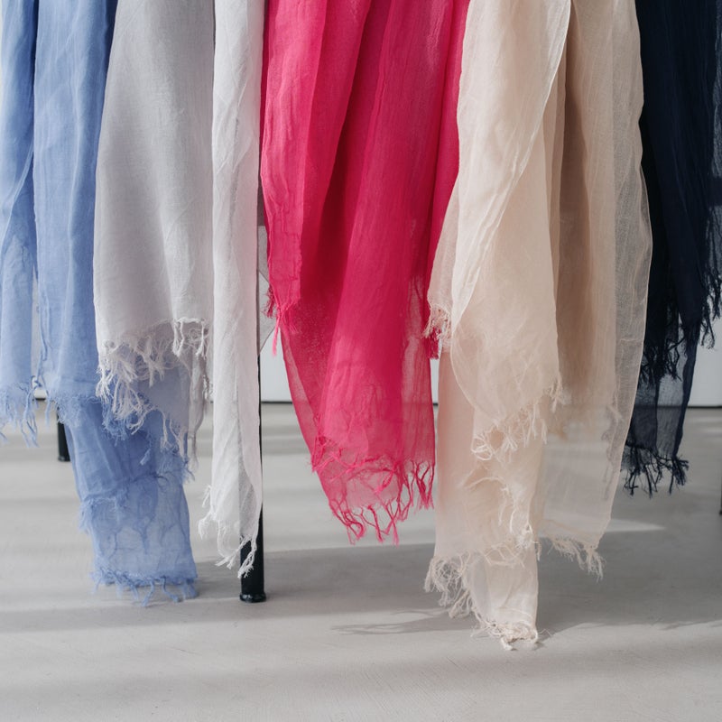 日本製 エアリーコットン大判ストールの画像