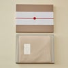 長寿祝いセットの日本製無染色カシミヤ100％ニットストールのベージュ